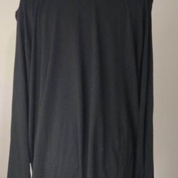 4X AVA & VIV Womens Long Sleeve Black Blouse C6200 - Picture 2 of 6